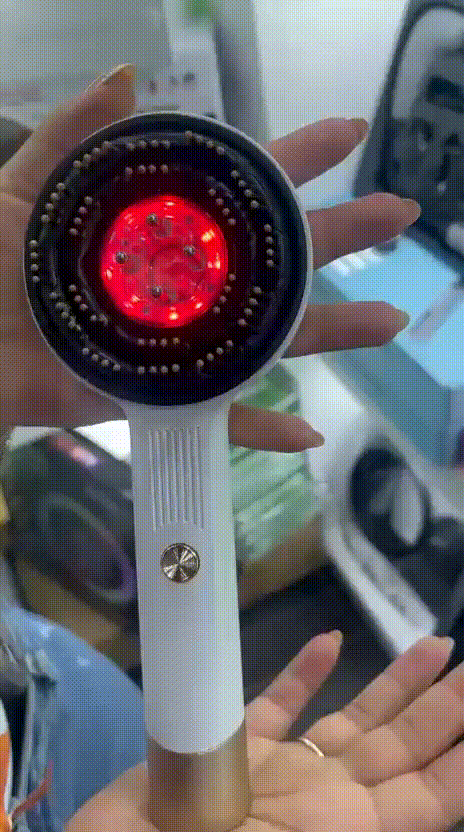 Masajeador Capilar Eléctrico 3 en 1 con Difusor y Terapia de Luz Roja