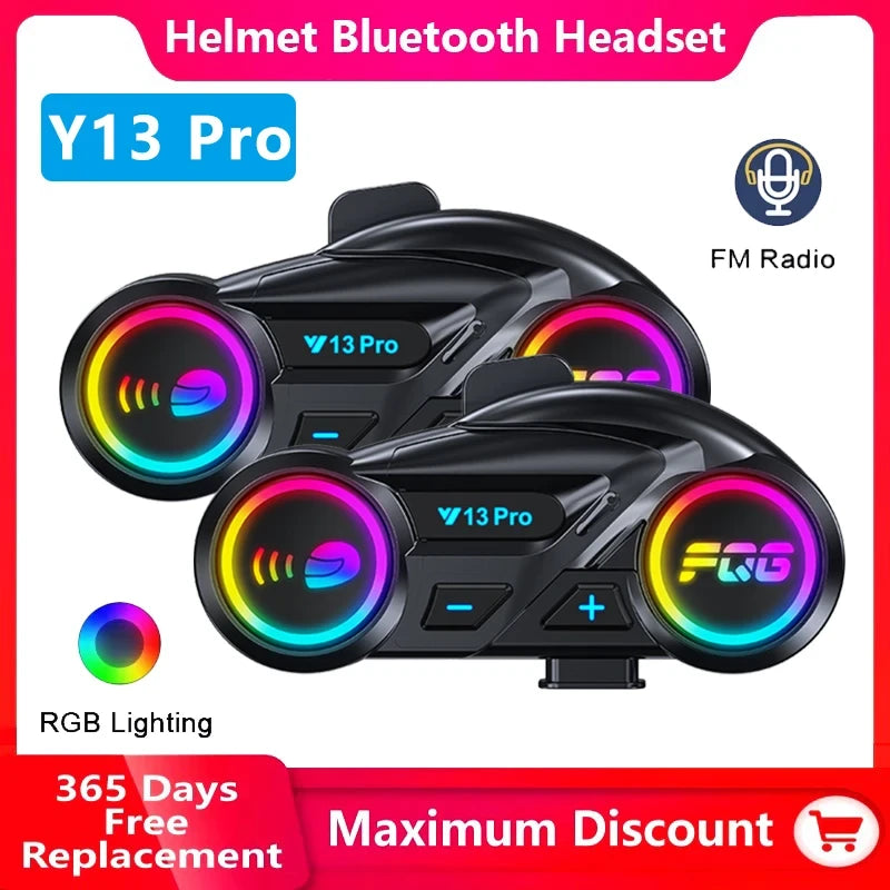 Intercomunicador Bluetooth para Casco de Motocicleta