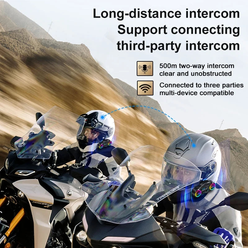 Intercomunicador Bluetooth para Casco de Motocicleta