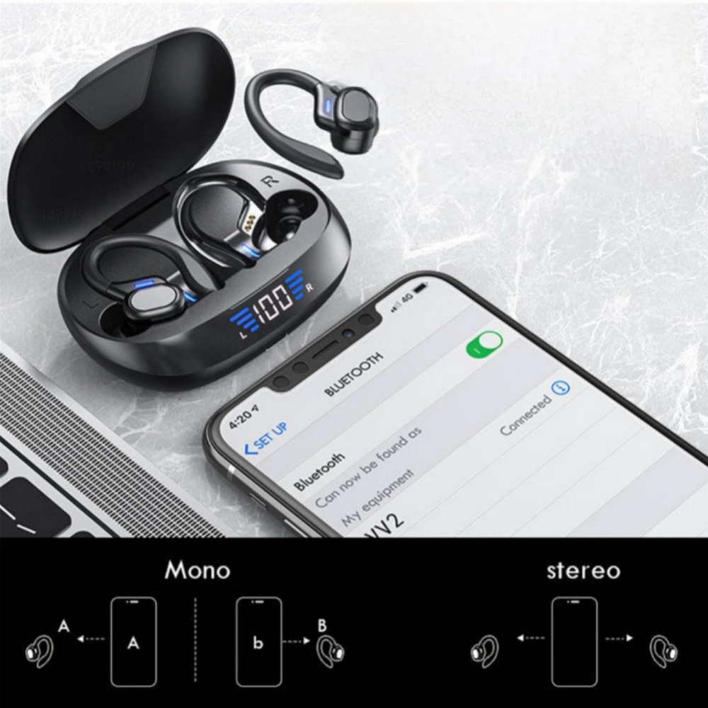 Auriculares Inalámbricos Deportivos de Conducción Ósea