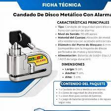 CANDADO DISCO METÁLICO MOTOS TC